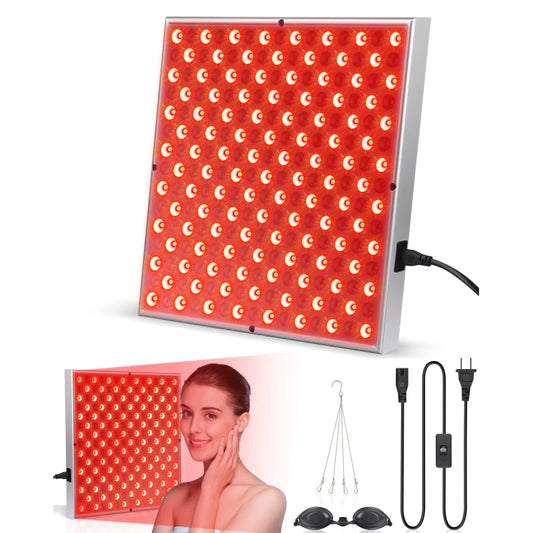 225 LED Red Light Therapy Panel Lamp for Facial Anti Aging Skin Care Beauty